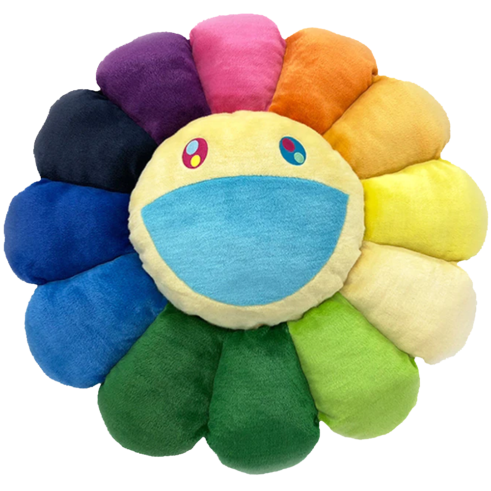 Takashi Murakami Flower Plush 30cm Rainbow/blackTakashi Murakami Flower  Plush 30cm Rainbow/black - OFour