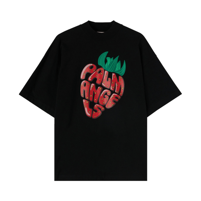 Palm Angels Strawberry Printed Loose T-Shirt - True to Sole - 1