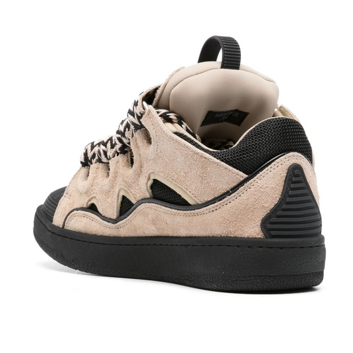 Lanvin Leather Curb Sneakers Marrone - True to Sole - 3