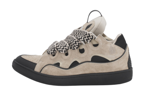 Lanvin Leather Curb Sneakers Marrone - True to Sole - 1