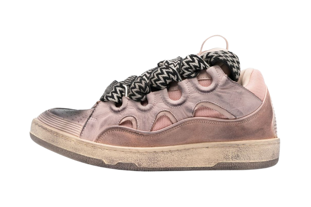 Lanvin Leather Curb Sneaker Rosa - True to Sole - 1