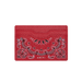 Amiri Leather Bandana Cardholder Red - True to Sole - 1