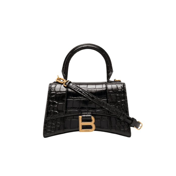 Balenciaga Hourglass XS Top Handle Bag Nero - True to Sole - 1