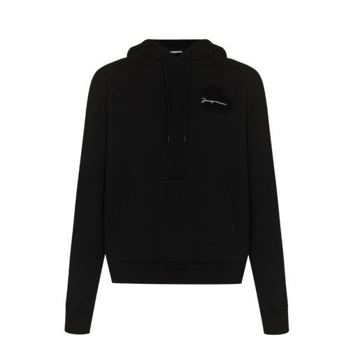 Jacquemus Embroidered Logo Hoodie Nero - True to Sole - 1