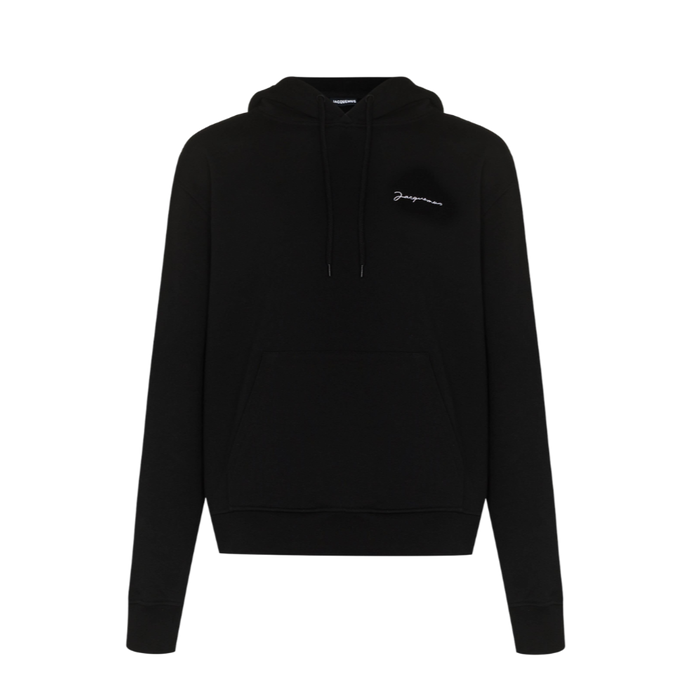 Jacquemus Embroidered Logo Hoodie Nero - True to Sole - 1