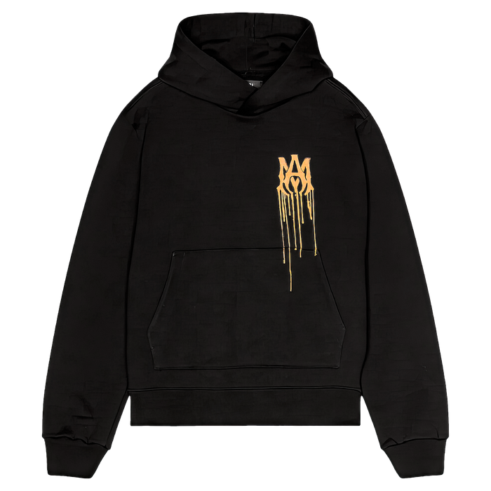 Amiri Spray Paint Ma Hoodie Black/Orange