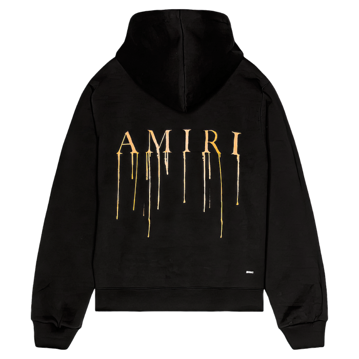 Amiri Spray Paint Ma Hoodie Black/Orange