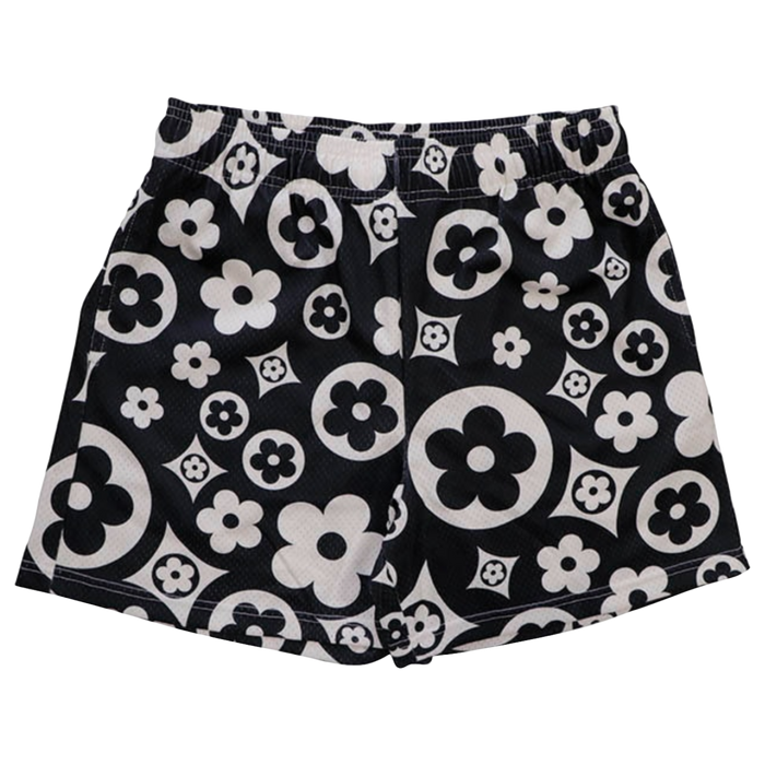 Bravest Studios Flower Shorts Black