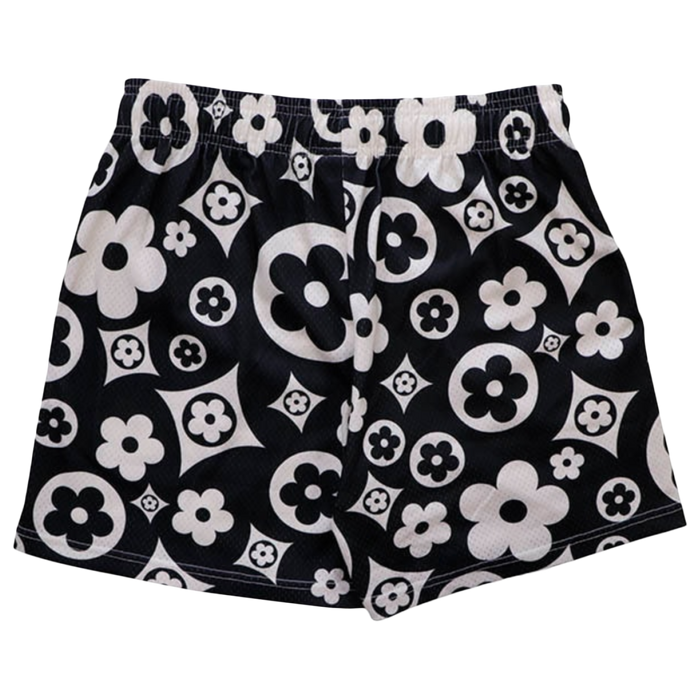 Bravest Studios Flower Shorts Black