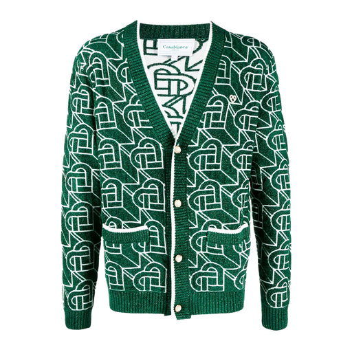 Casablanca Heart Monogram Cardigan - True to Sole - 1