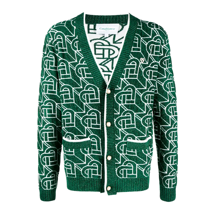 Casablanca Heart Monogram Cardigan - True to Sole - 1