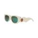 Casablanca Oval Wave Sunglasses White - True to Sole - 1