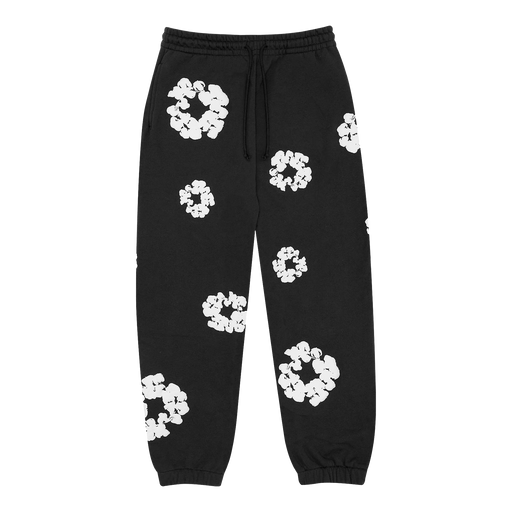 Denim Tears The Cotton Wreath Sweatpants Black - True to Sole - 1