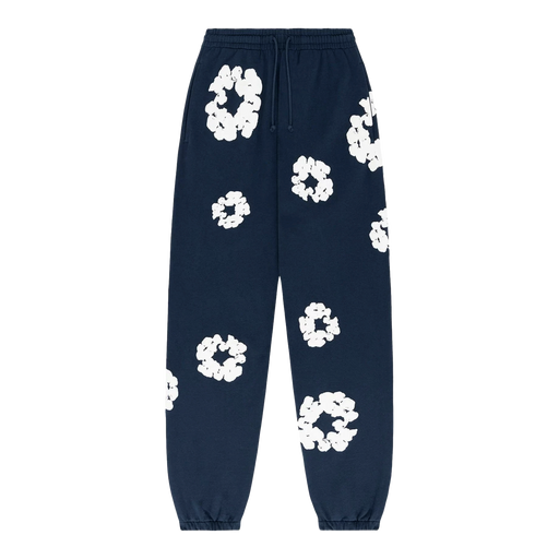 Denim Tears The Cotton Wreath Sweatpants Navy - truetosole - 1