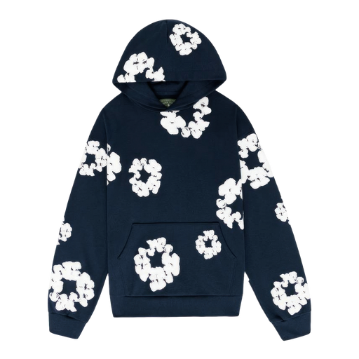 Denim Tears The Cotton Wreath Sweatshirt Navy - truetosole - 1