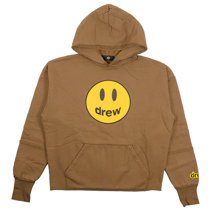 drew house mascot deconstructed hoodie brown - truetosole - 1