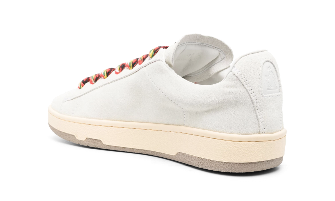 Lanvin Suede Curb Lite Sneakers Bianco