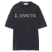 Lanvin Classic Curb Embroidere T-shirt Nero - True to Sole - 1