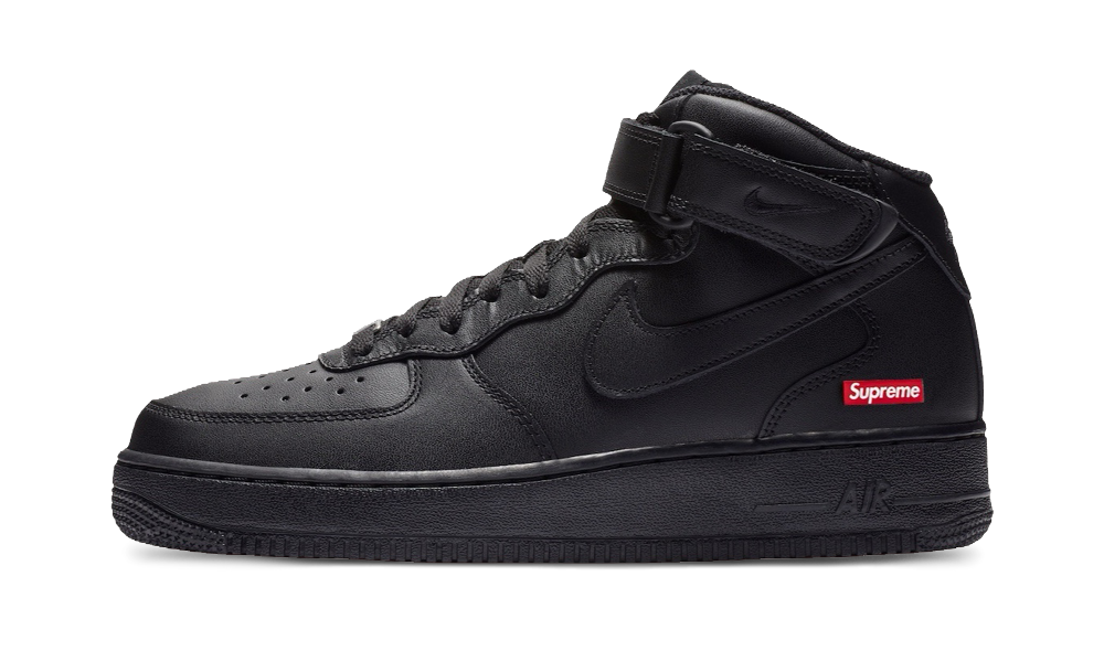 Nike Air Force 1 Mid Supreme Black - FZ8784-001 - truetosole - 1