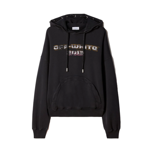 OFF-WHITE Digit Bacchus String Hoodie Black Multicolor - True to Sole - 1