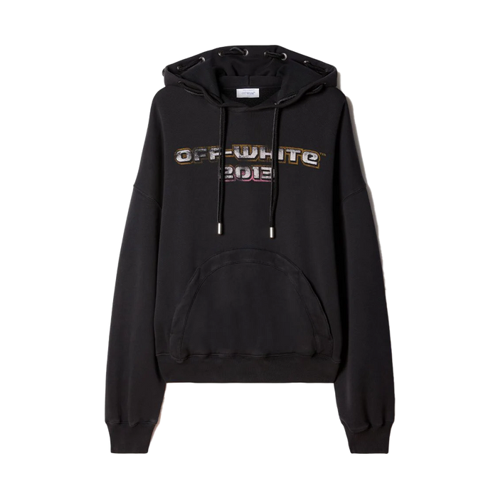 OFF-WHITE Digit Bacchus String Hoodie Black Multicolor - True to Sole - 1