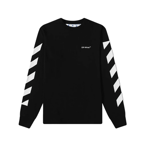 OFF-WHITE Diag Graphic Sleeve T-shirt Black - True to Sole - 1