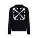 OFF-WHITE Mohair Arrow Knit Crewneck Sweater - True to Sole - 1