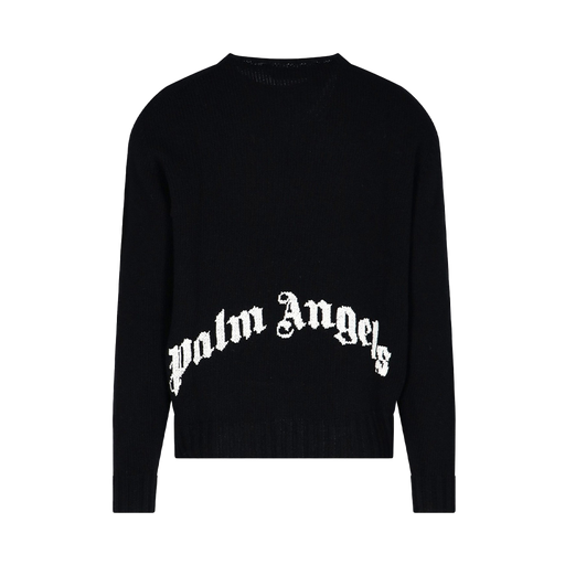 Palm Angels Logo Intarsia Jumper - True to Sole - 1