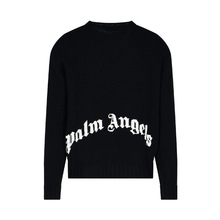 Palm Angels Logo Intarsia Jumper - True to Sole - 1