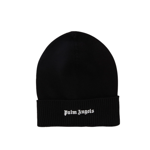 Palm Angels Logo Knit Beanie Black - True to Sole - 1