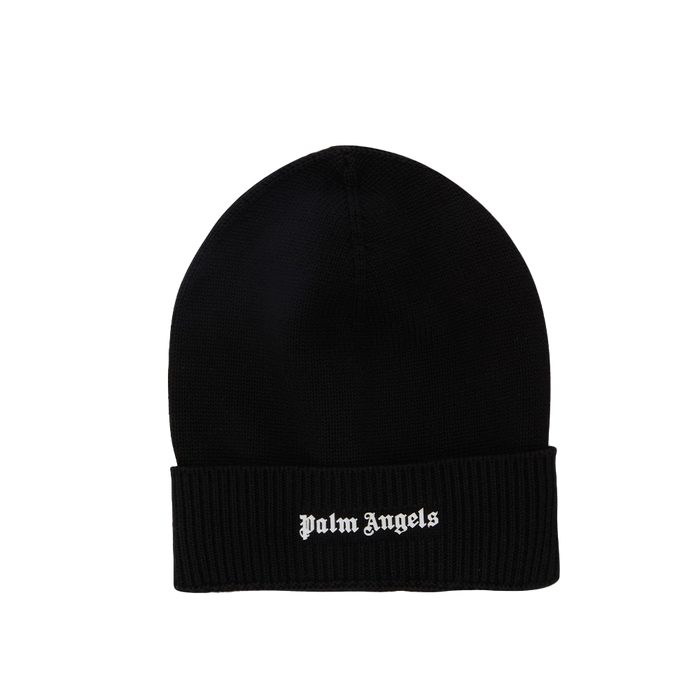 Palm Angels Logo Knit Beanie Black - True to Sole - 1