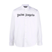 Palm Angels Logo Print Cotton Shirt - True to Sole - 1