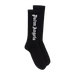 Palm Angels Intarsia Logo Socks Black - True to Sole - 1