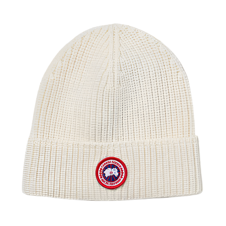 Canada Goose Rib Knit Beanie Bianco - True to Sole - 1