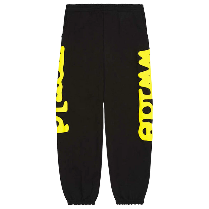 Sp5der Beluga Sweatpants Onyx/Yellow - truetosole - 1