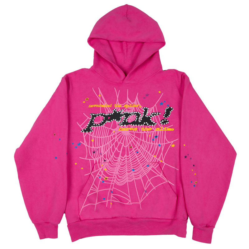 Sp5der P*NK Hoodie Pink - True to Sole