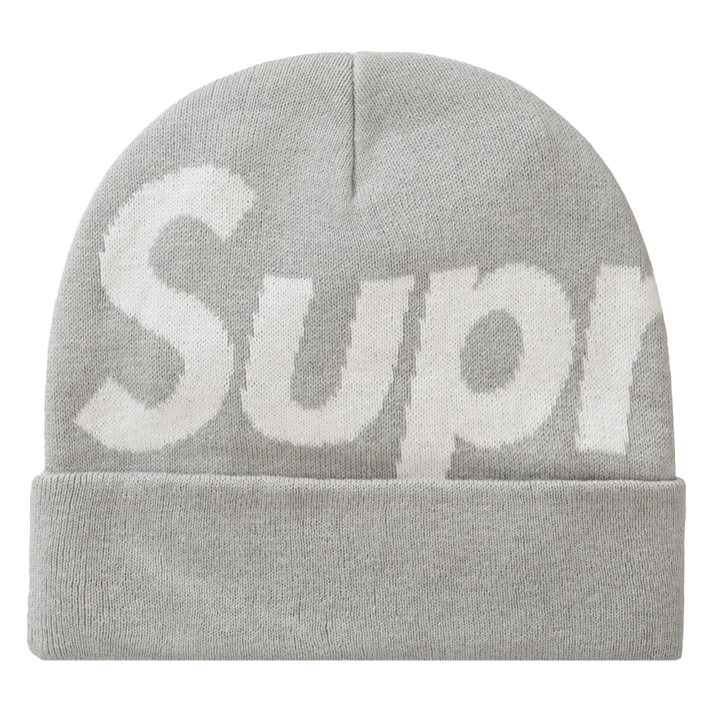 Grey shop supreme beanie