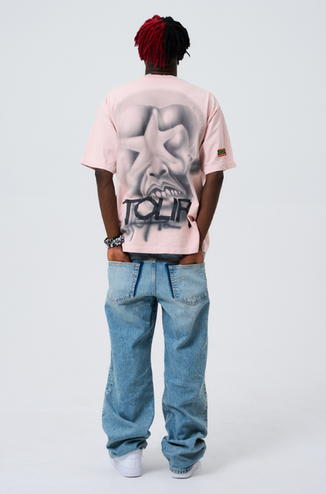 Travis Scott Utopia Circus Maximus Pink Star Tee Pink - True to Sole - 4