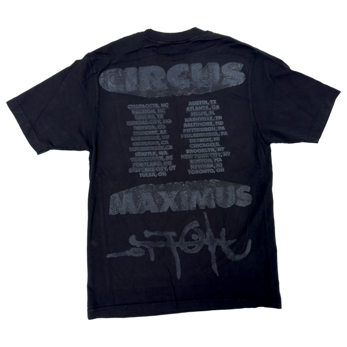 Travis Scott Utopia Circus Maximus 2023 Tour II Tee Black  - True to Sole - 2