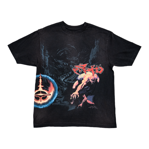 Travis Scott Utopia Circus Maximus Euro 2024 Tour S/S Tee Black - truetosole - 1