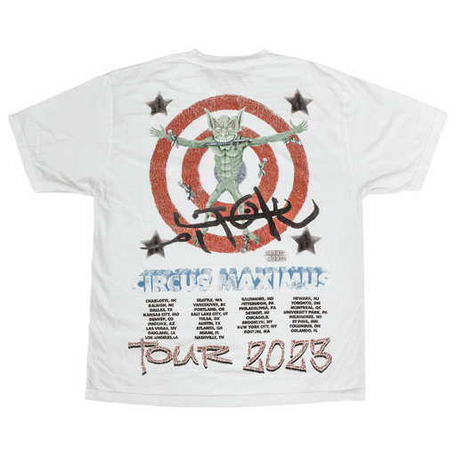 Travis Scott Utopia Circus Maximus 2023 Tour III Tee White - True to Sole - 2