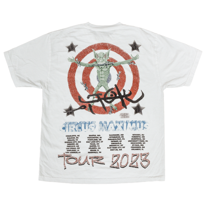 Travis Scott Utopia Circus Maximus 2023 Tour III Tee White - True to Sole - 2