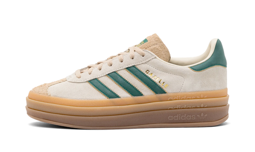 Adidas Gazelle Bold Magic Beige Collegiate Green - ID7056 - truetosole - 1