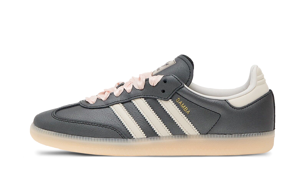 Adidas Samba OG Black Pink Ribbon Laces (W) - IH8047 - truetosole - 1