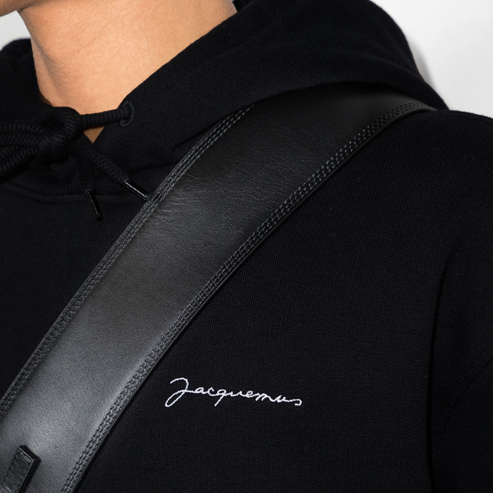 Jacquemus Embroidered Logo Hoodie Nero - True to Sole - 3