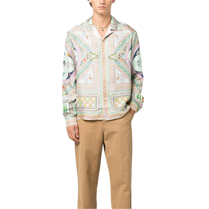 Casablanca Le Labyrinthe-Print Silk Shirt - True to Sole - 3