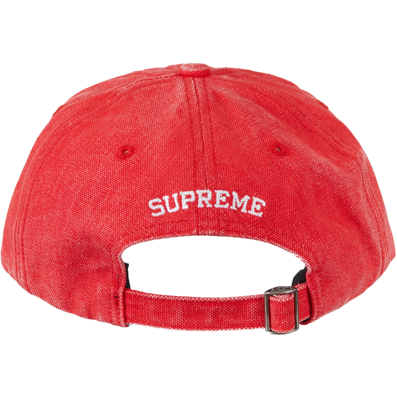 Supreme Fine Wale Corduroy S Logo 6-panel Cap Red