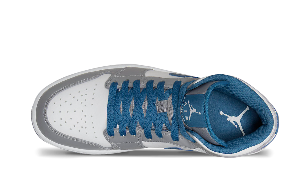 Air Jordan 1 Mid True Blue - True to Sole