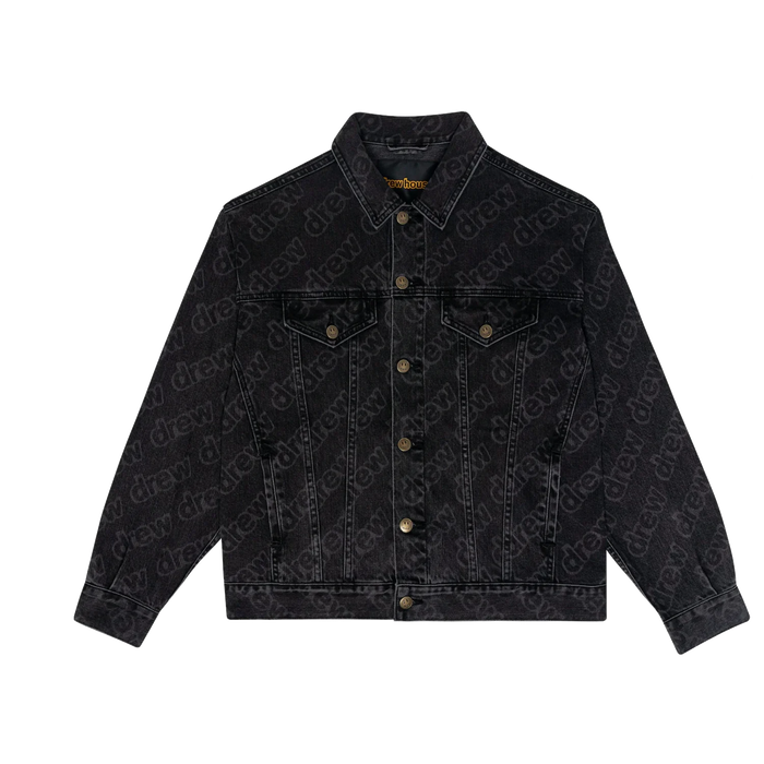 drew house oversized trucker jacket black secret repeat - DH-BD63621-MCBSR - truetosole - 1