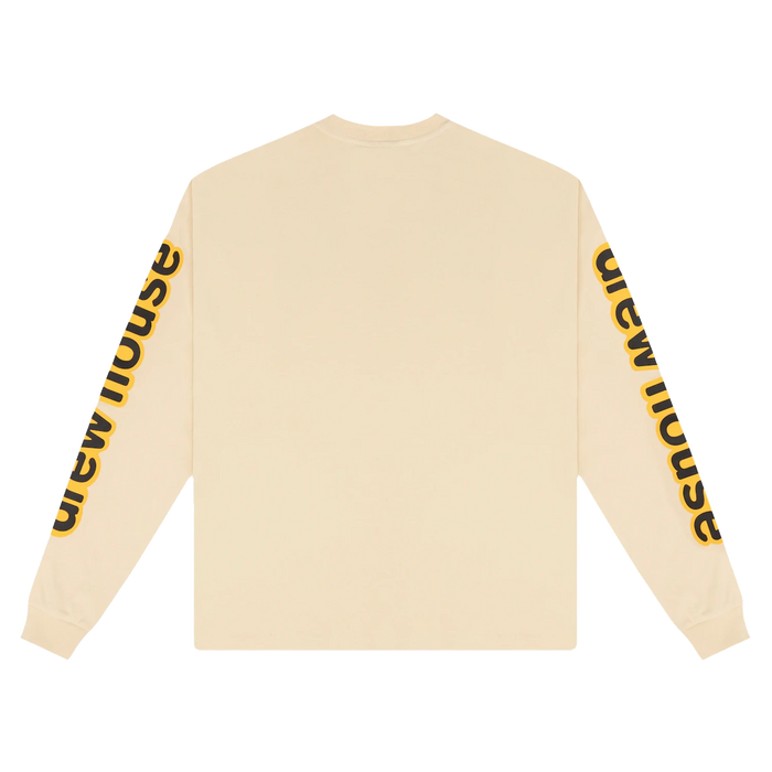 drew house ls hug tee biscotti